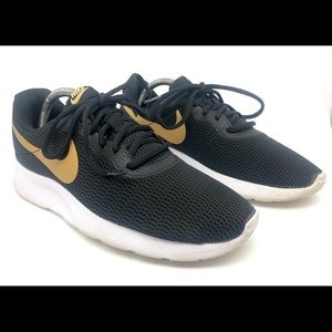 Nike Black & Gold Shoes Mens 8